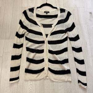 Express Striped Cardigan Sweater
